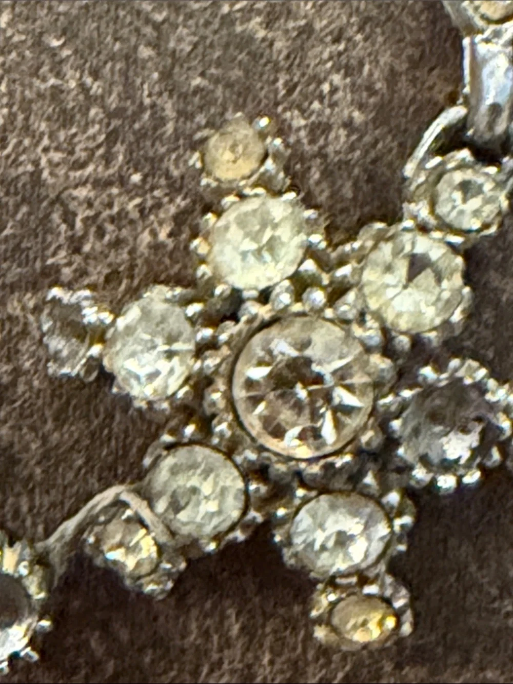 Crystal Floral Statement Necklace -Silver Chocker Necklace